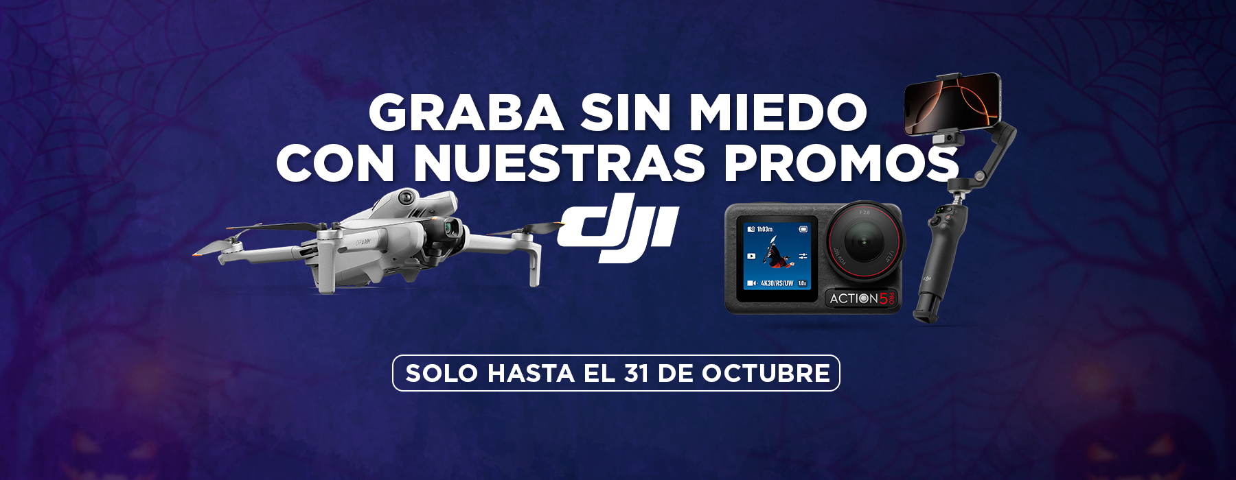 En Halloween graba sin miedo con DJI