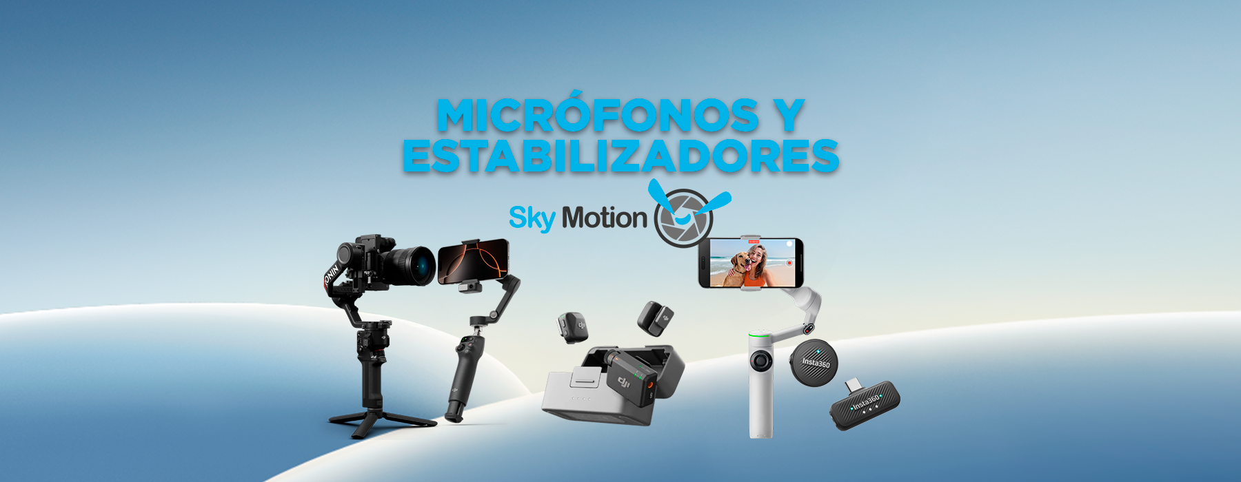 Micrófonos y Estabilizadores