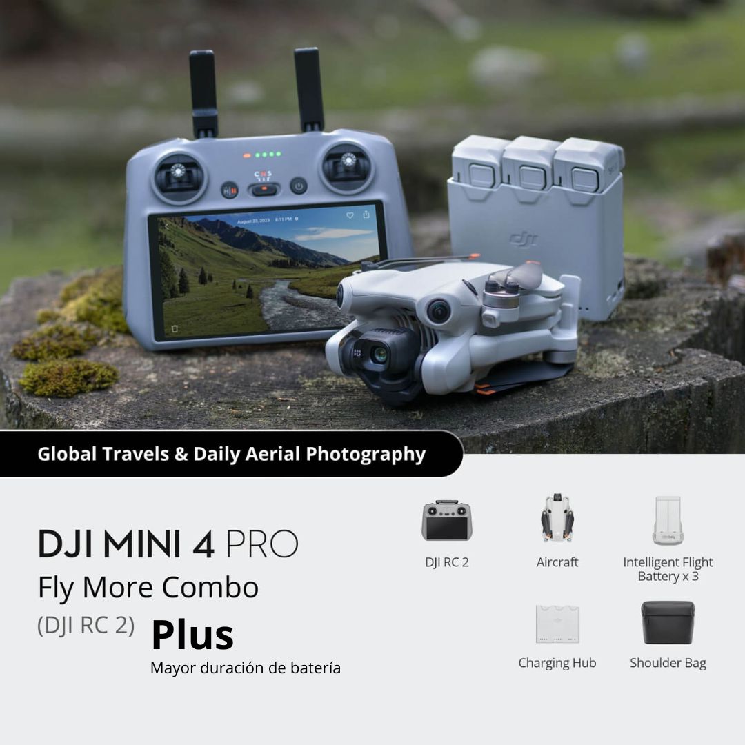 Dron DJI Mini 4 pro Combo RC2 Plus - Skymotion Colombia