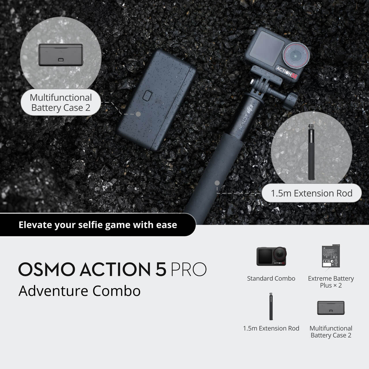 DJI Osmo Action 5 PRO Adventure Combo - Skymotion Colombia