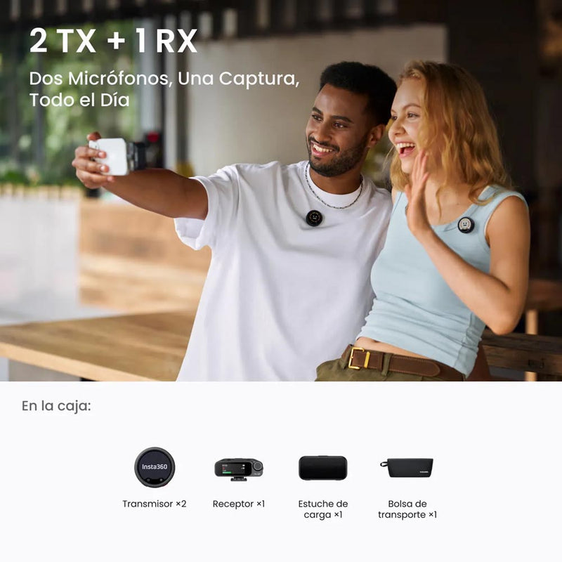 Insta360 Mic Pro | (2 TX + 1 RMXC) - Skymotion Colombia