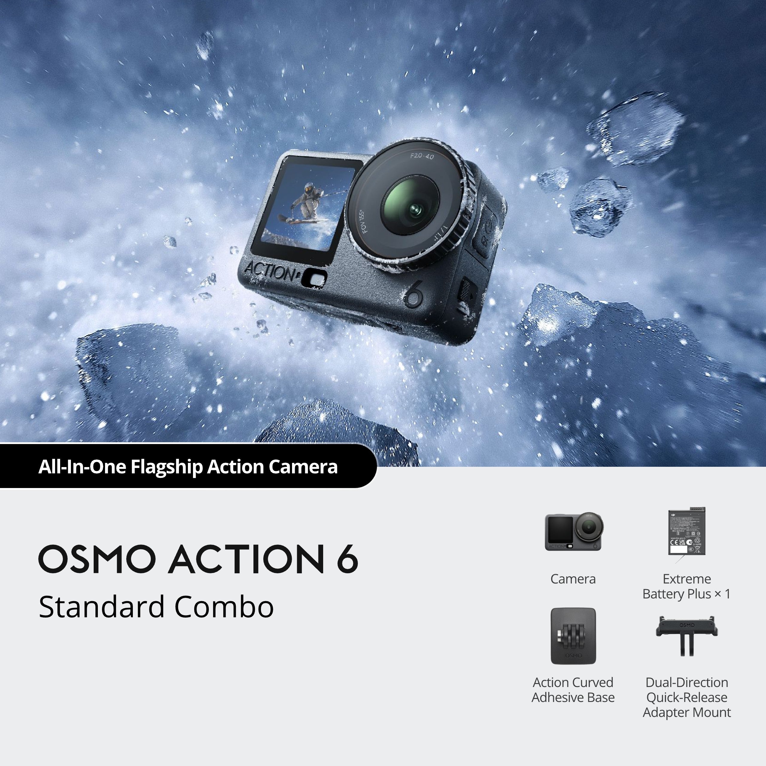 Cámara de acción DJI Osmo Action 6 - Estandar Combo - Skymotion Colombia