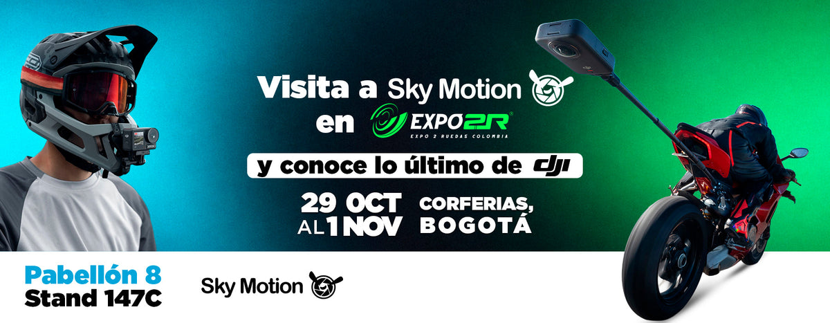 Sky Motion y DJI en Expo 2R: Drones, cámaras y la mejor tecnología para la comunidad motera