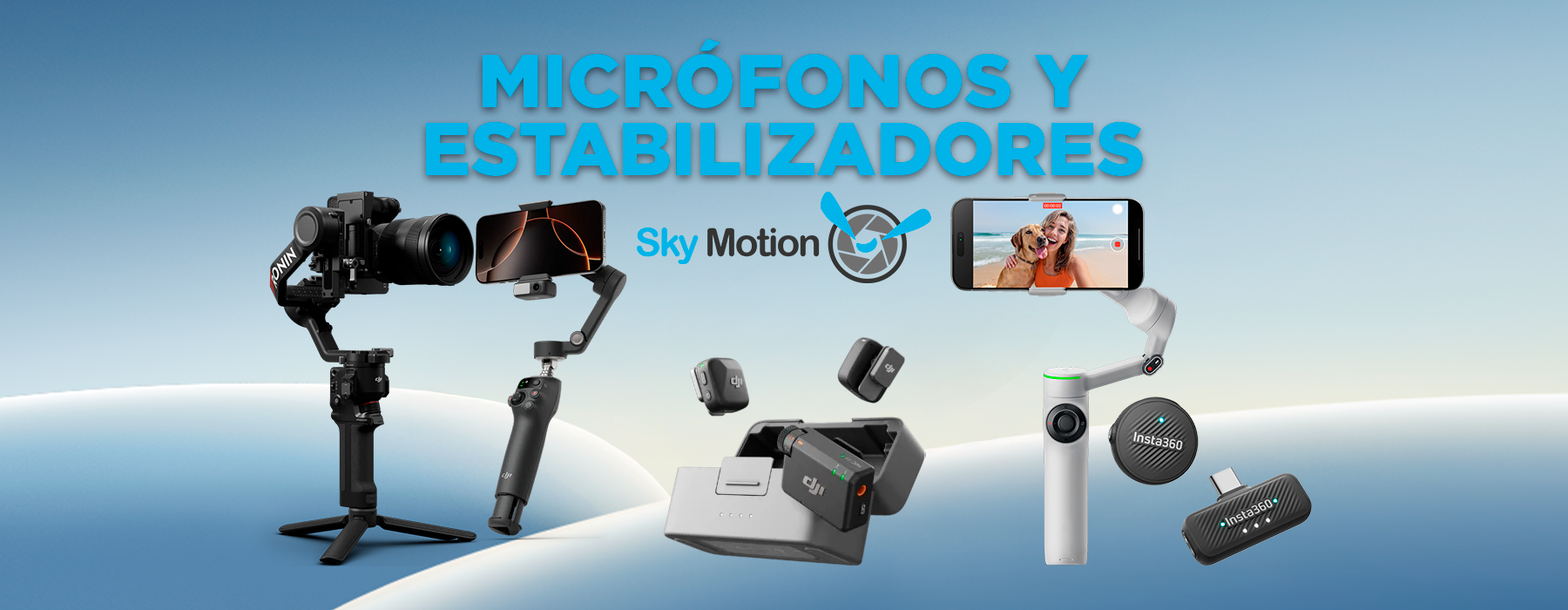 Micrófonos y Estabilizadores