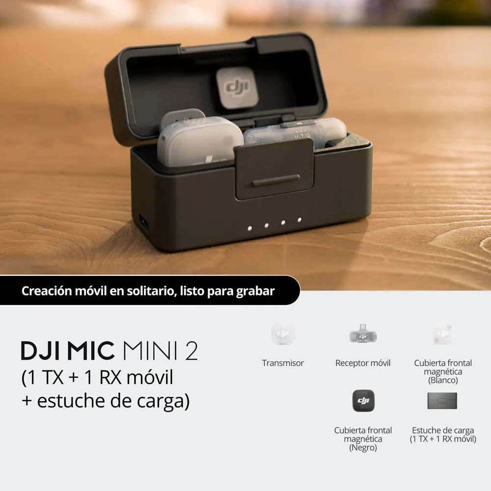 DJI Mic Mini 2 (1TX + 1RX) 15 DJI Mic Mini 2 (2TX + 1RX Mobile + Charging Case) | Sky Motion