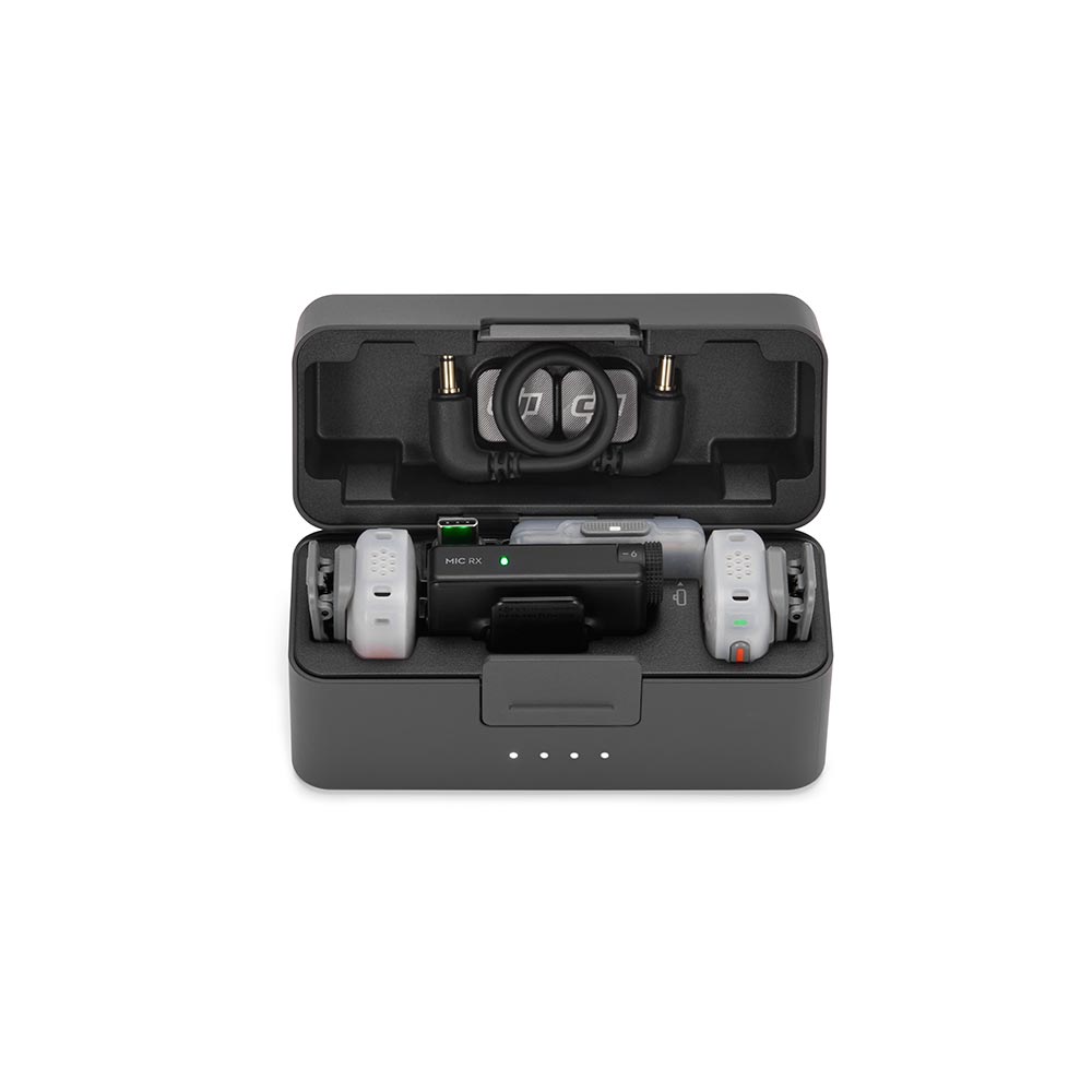 DJI Mic Mini 2S (2 TX + 1 RX + estuche de carga) - Skymotion Colombia