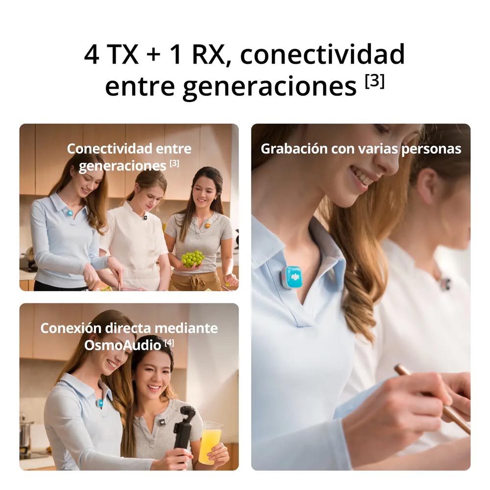 DJI Mic Mini 2S (2 TX + 1 RX + estuche de carga) - Skymotion Colombia