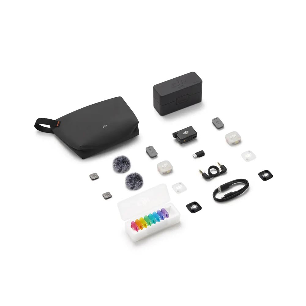 DJI Mic Mini 2S (2 TX + 1 RX + estuche de carga) - Skymotion Colombia