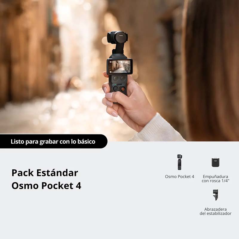 Osmo Pocket 4 Standard Combo - Skymotion Colombia