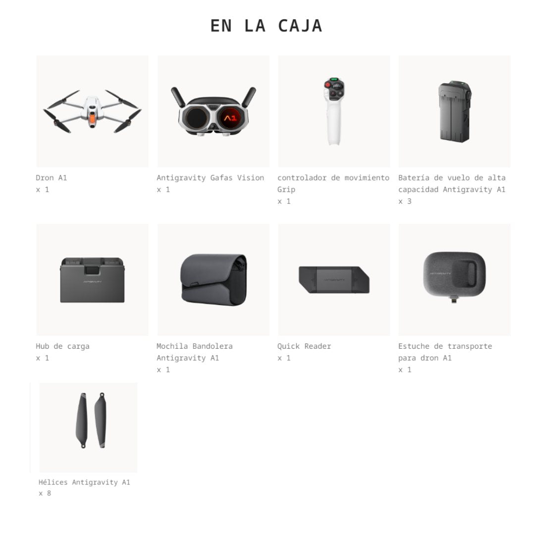 Drone Antigravity A1 infinity bundle - Skymotion Colombia