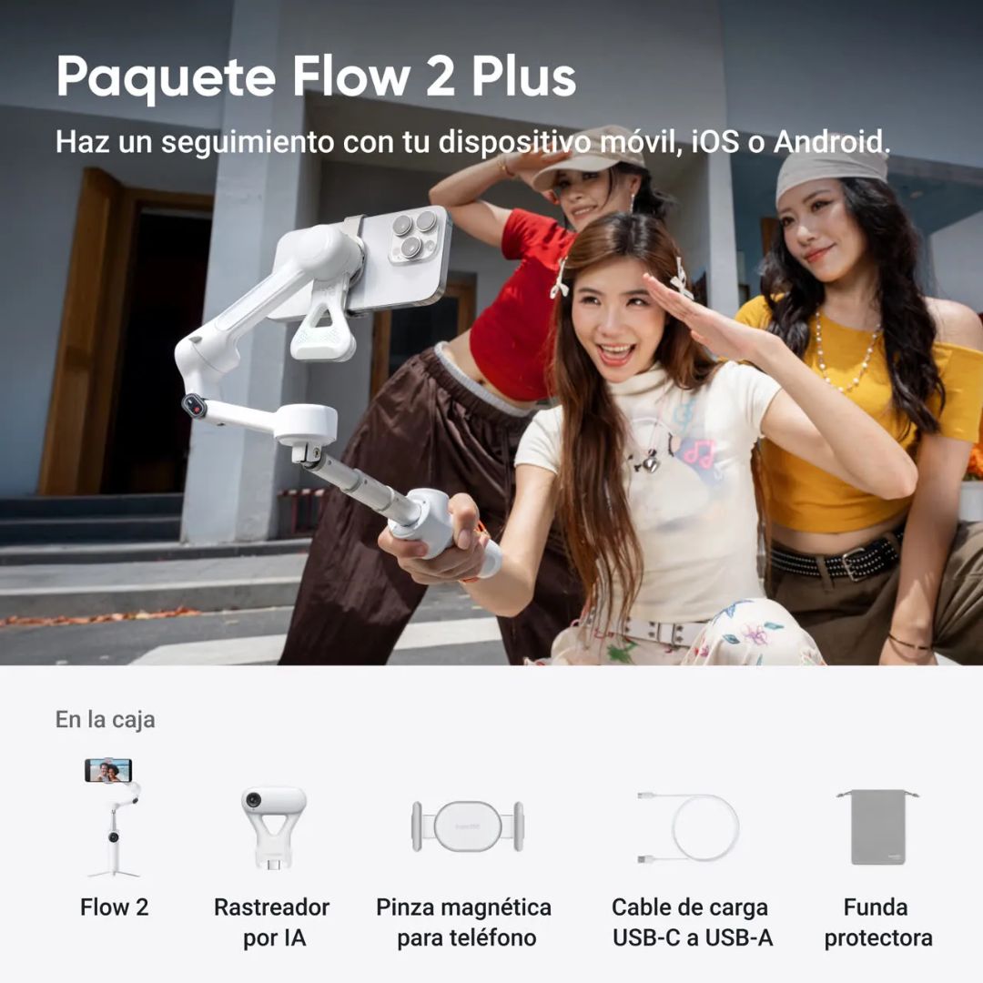 Insta360 Flow 2 Plus Gris - Skymotion Colombia