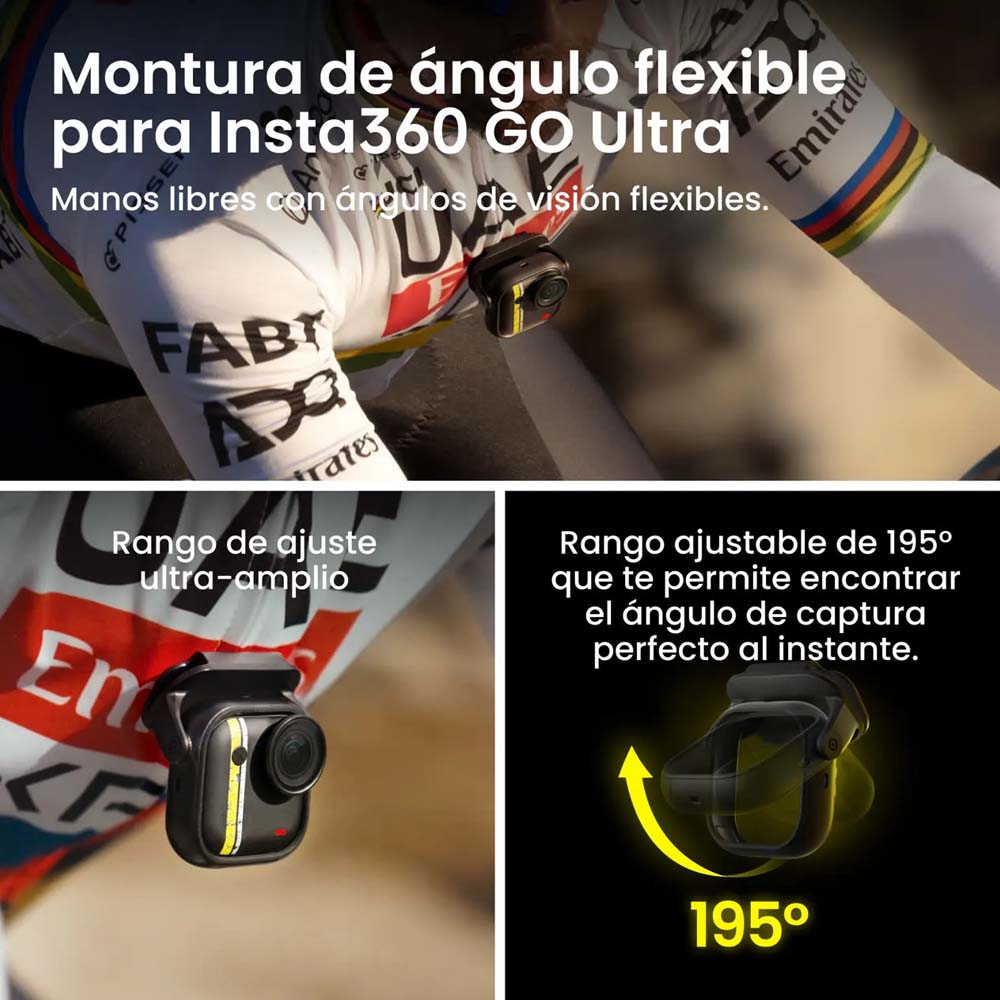 Insta360 GO Ultra Edición Tadej Pogačar | Cámara 4K Ciclismo - Skymotion Colombia