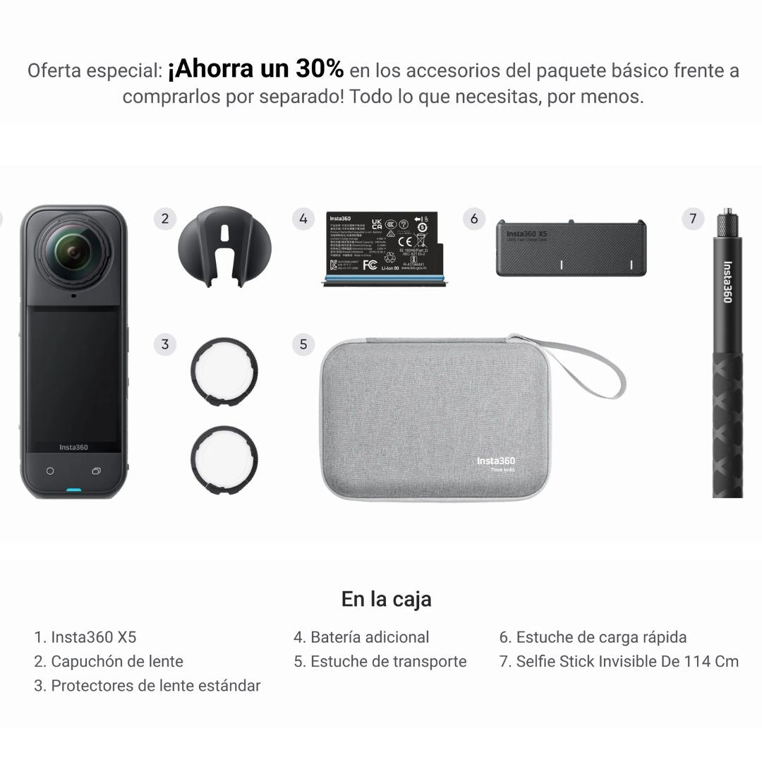 Insta360 X5 Essentials Bundle - Skymotion Colombia